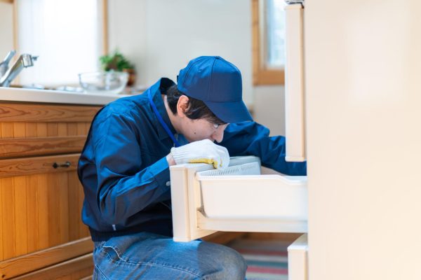 Kỹ thuật viên vệ sinh tủ lạnh Hitachi tại nhà